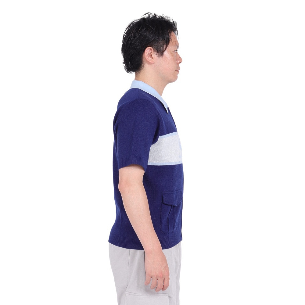 SPLR（SPLR）（メンズ）ジップ ニット ポロシャツ 2410-18115-00201