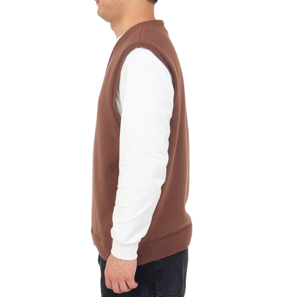 エクストララージ（XLARGE）（メンズ）ニットベスト メンズ OLD ENGLISH  101233015001-BROWN
