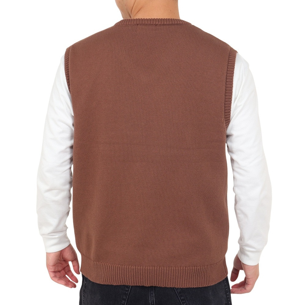 エクストララージ（XLARGE）（メンズ）ニットベスト メンズ OLD ENGLISH  101233015001-BROWN
