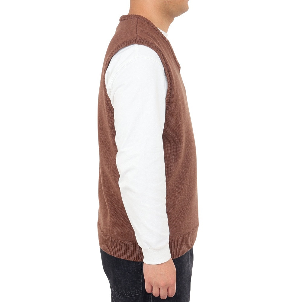 エクストララージ（XLARGE）（メンズ）ニットベスト メンズ OLD ENGLISH  101233015001-BROWN
