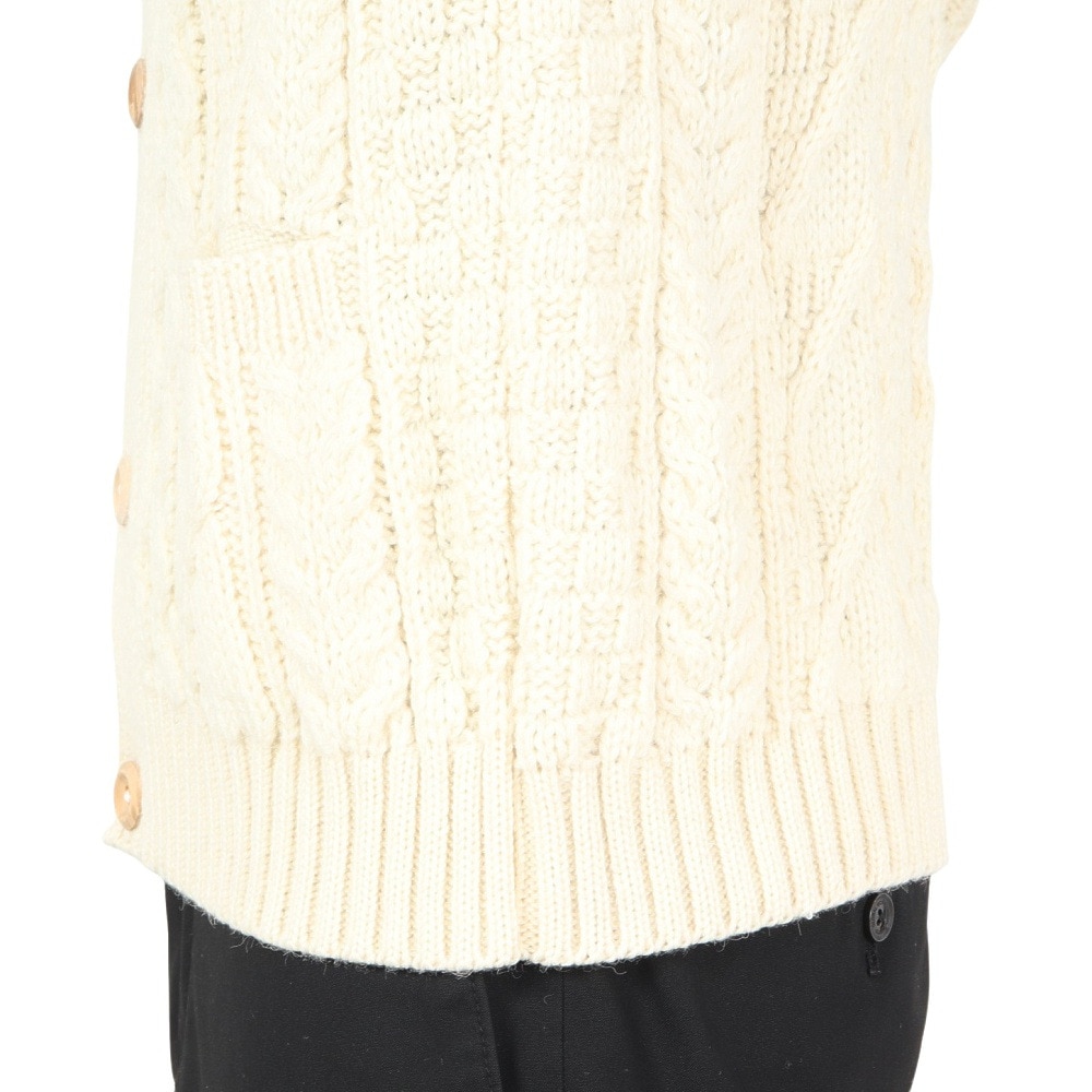 ケリーウーレンミルズ（KERRY WOOLLEN MILLS）（メンズ）アラン ケーブル クルー セーター KW-0005 Pure Aran