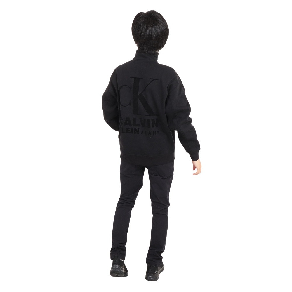 CALVINKLEIN JEANS （CALVINKLEIN JEANS ）（メンズ）1978 Flock ロゴ ハーフジップ スウェットシャツ J324100