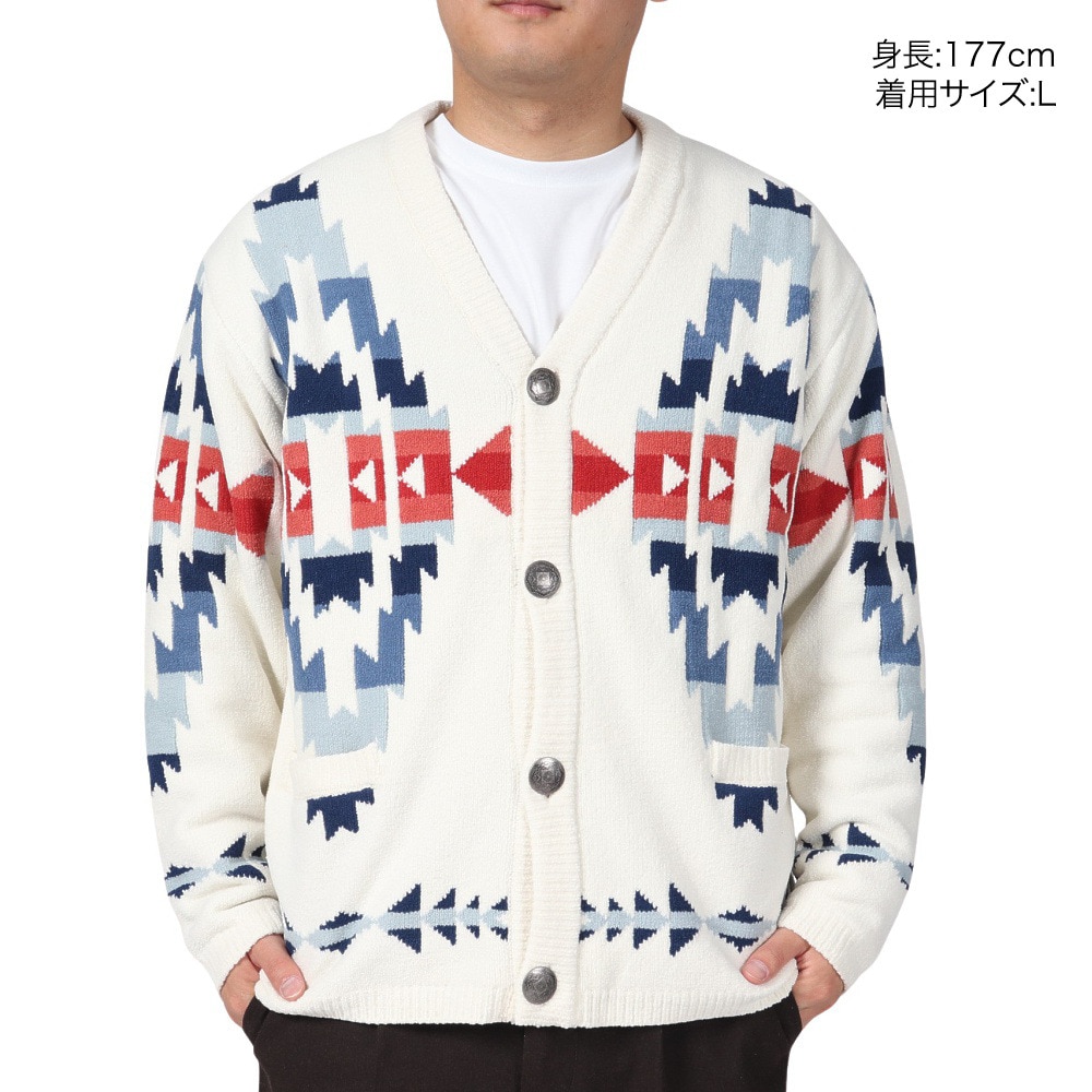 アンティバルリスティック（ANTI BALLISTIC）（メンズ）モールカーディガン 234AN1KN05 WHT1 L