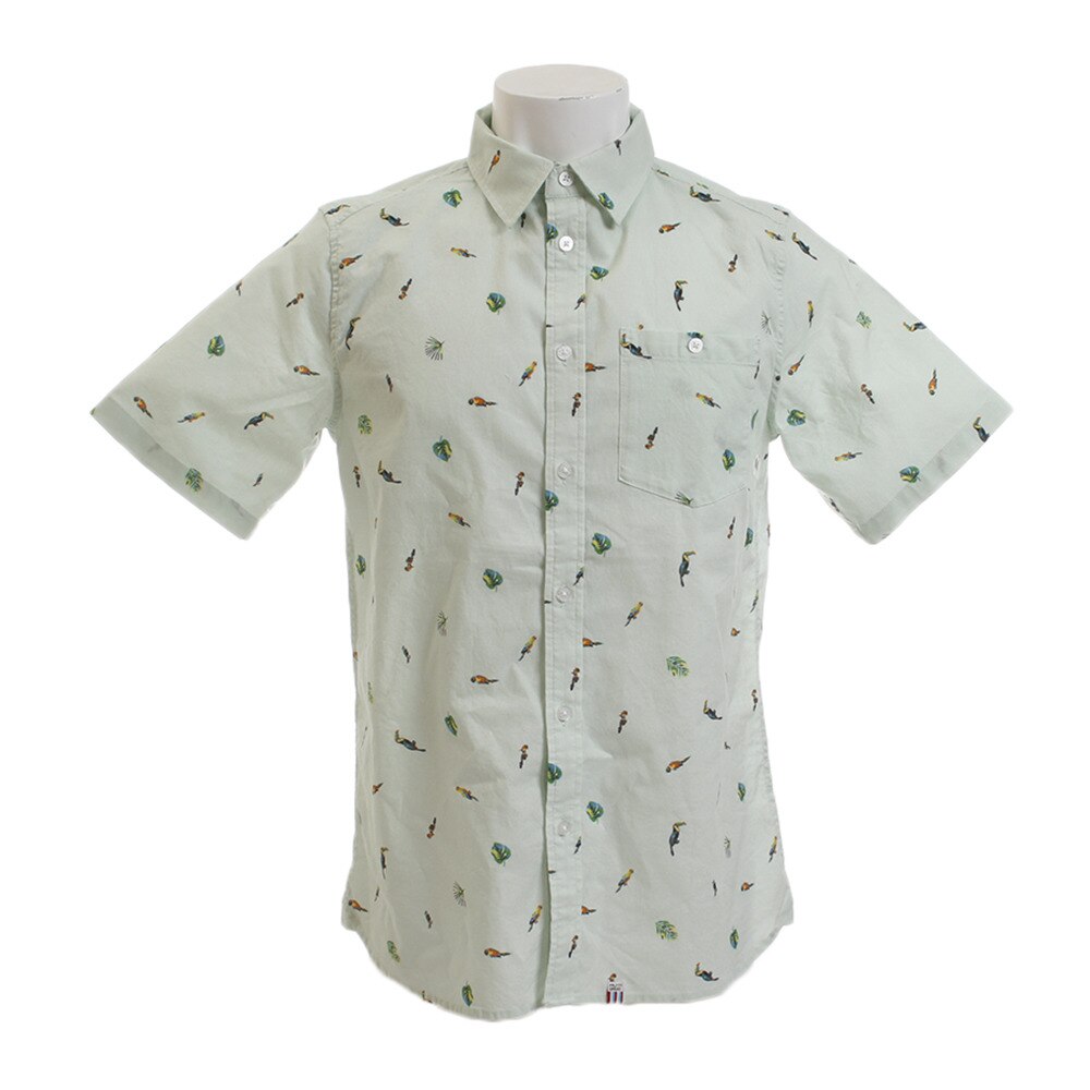  【多少の傷汚れありの為大奉仕】メンズ MANRESA ショートスリーブ シャツ SLVDR001 MINT