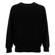 クローバーリーフ（LOVERS' LANE 45）（メンズ）ピグメント加工クルーニット 01800308-BLK