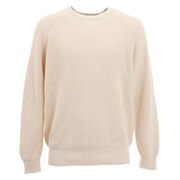 クローバーリーフ（LOVERS' LANE 45）（メンズ）ピグメント加工クルーニット 01800308-ECR