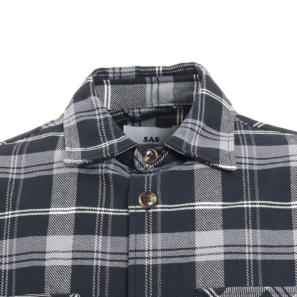 S.A.S（メンズ）ヘビーネル CPOシャツ SAS2125102-15:GRAY