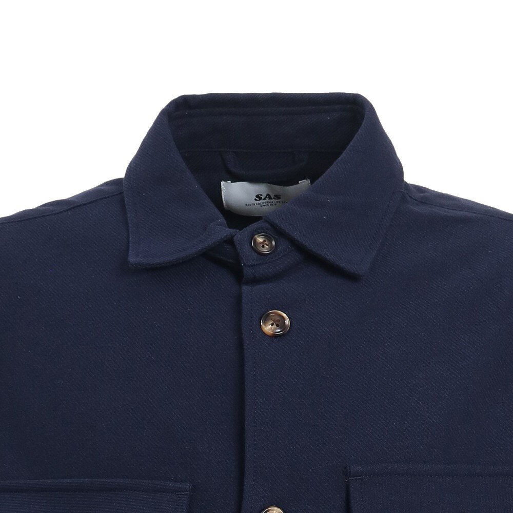 S.A.S（メンズ）ヘビーネル CPOシャツ SAS2125102-79:NAVY