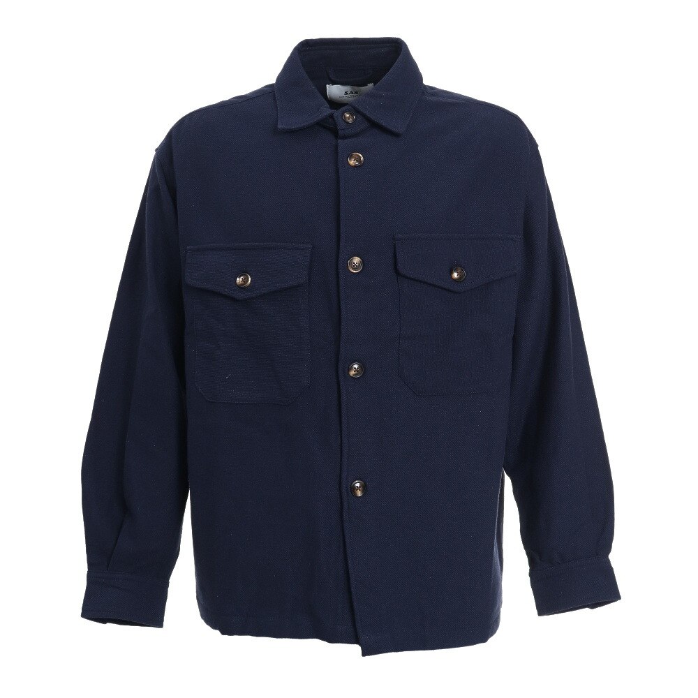 S.A.S（メンズ）ヘビーネル CPOシャツ SAS2125102-79:NAVY