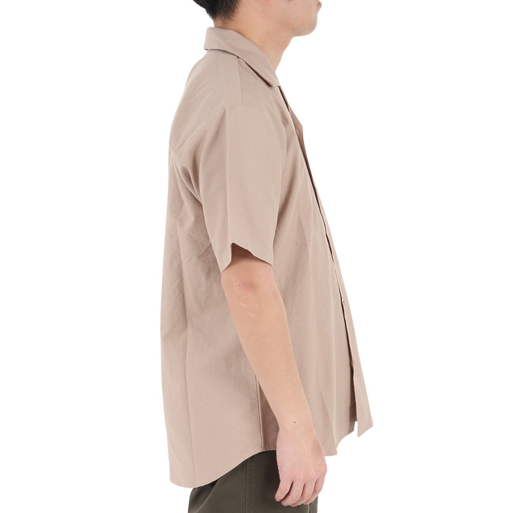 エスエーエス（S.A.S）（メンズ）半袖シャツ メンズ リラックスオープンカラーシャツ SAS2245902-20:BEIGE