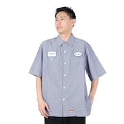 BEN DAVIS(メンズ)半袖シャツ メンズ ワークシャツ ストライプ 23580032-NA-ST