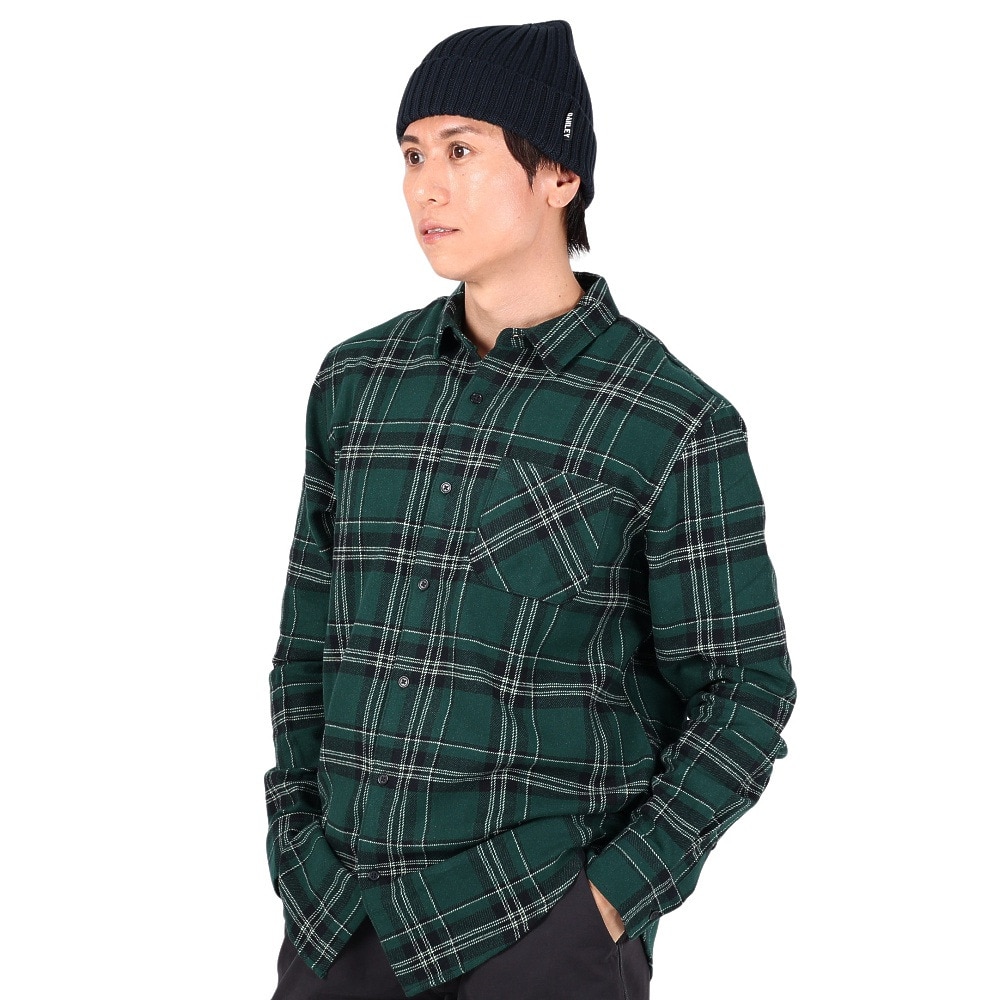 オークリー（OAKLEY）（メンズ）ボタンダウンシャツ PODIUM PLAID LS FLAN FOA402573-9F2