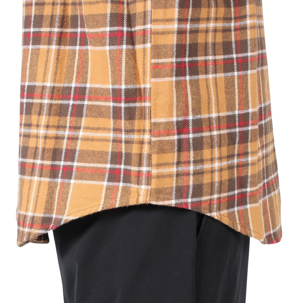 エスエーエス（S.A.S）（メンズ）ネルチェックCPOシャツ SAS2325800-29:BROWN