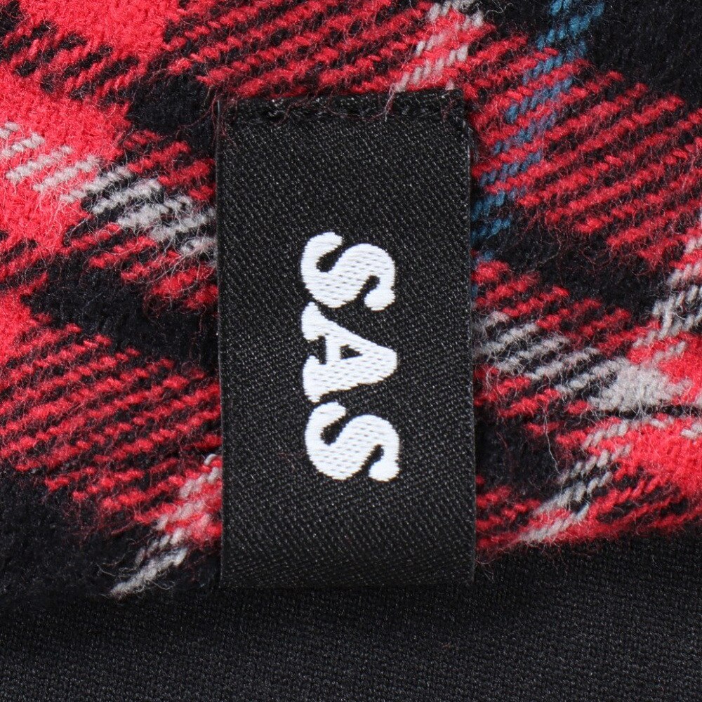 エスエーエス（S.A.S）（メンズ）ネルチェックCPOシャツ SAS2325800-39:WINE