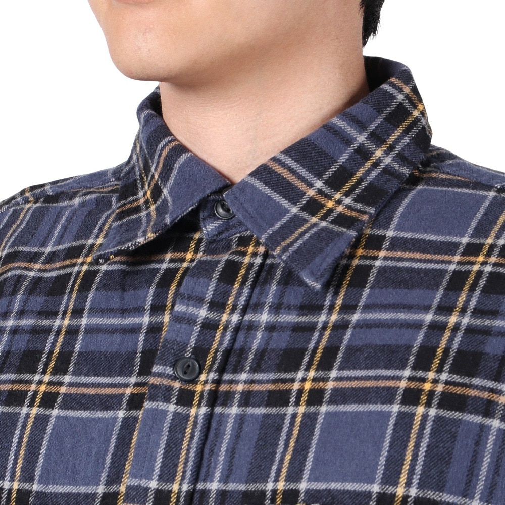 エスエーエス（S.A.S）（メンズ）ネルチェックCPOシャツ SAS2325800-79:NAVY