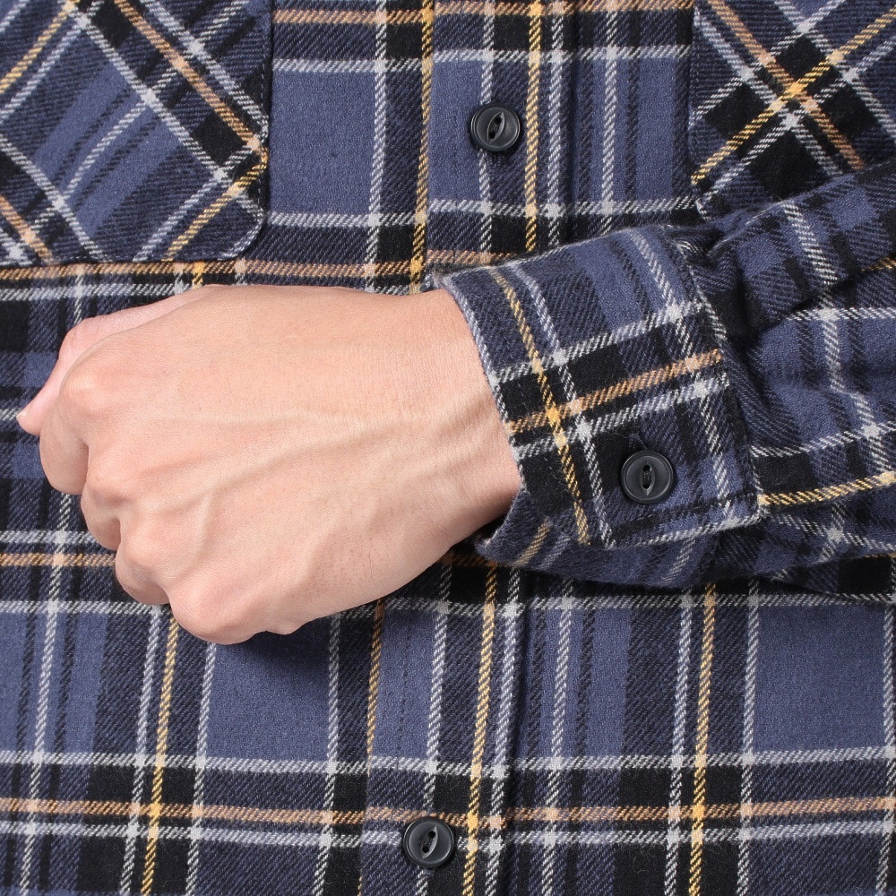 エスエーエス（S.A.S）（メンズ）ネルチェックCPOシャツ SAS2325800-79:NAVY