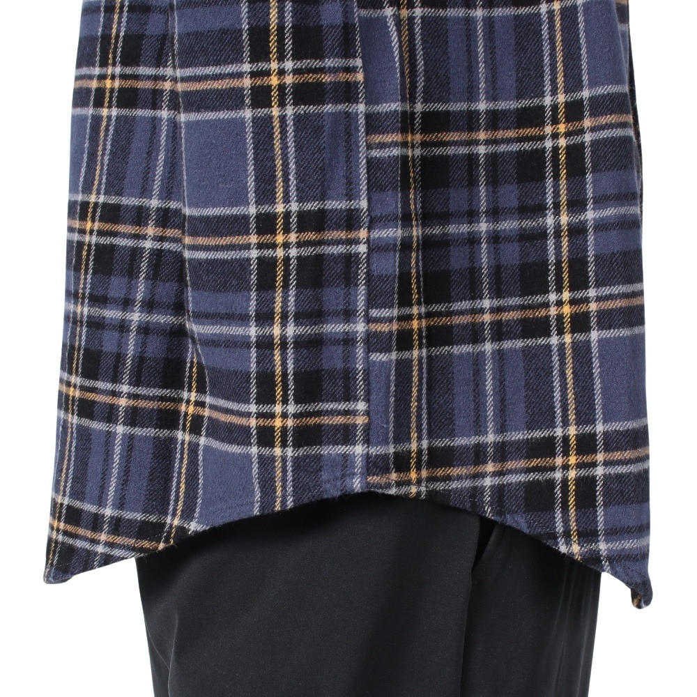 エスエーエス（S.A.S）（メンズ）ネルチェックCPOシャツ SAS2325800-79:NAVY