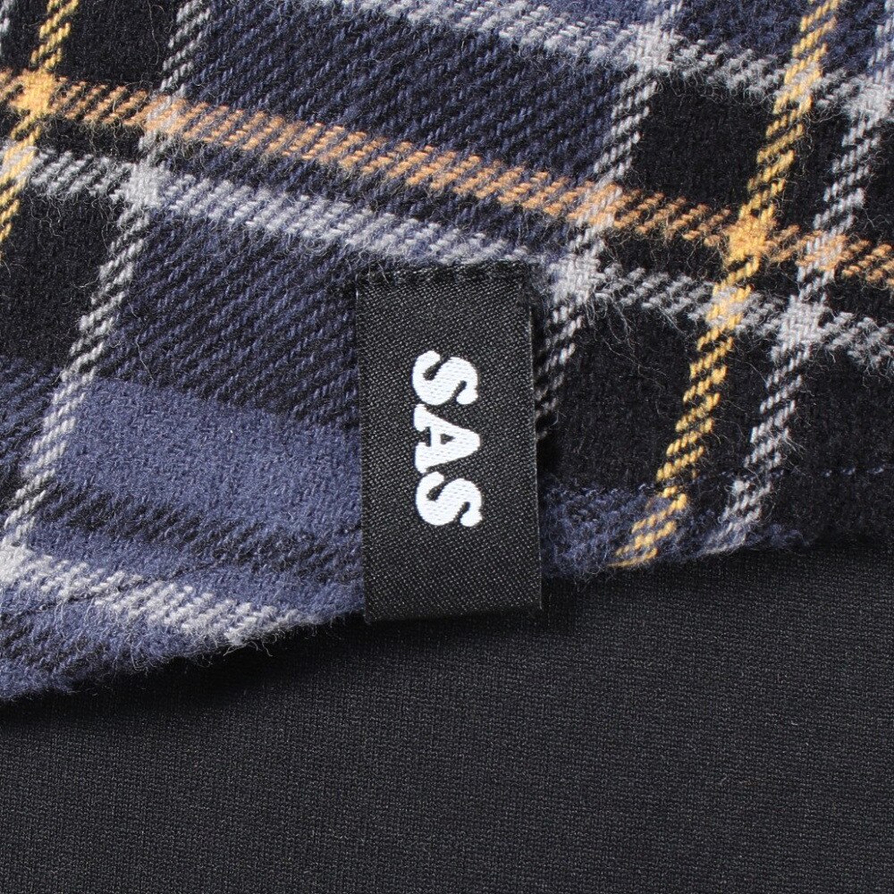 エスエーエス（S.A.S）（メンズ）ネルチェックCPOシャツ SAS2325800-79:NAVY