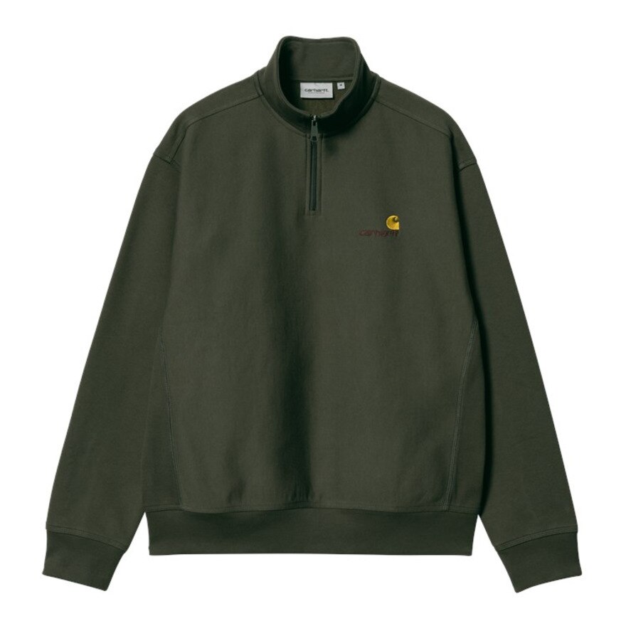 カーハート（CARHARTT）（メンズ）ハーフジップ AMERICANSCRIPT スウェットシャツ I0270141NQXX23FW