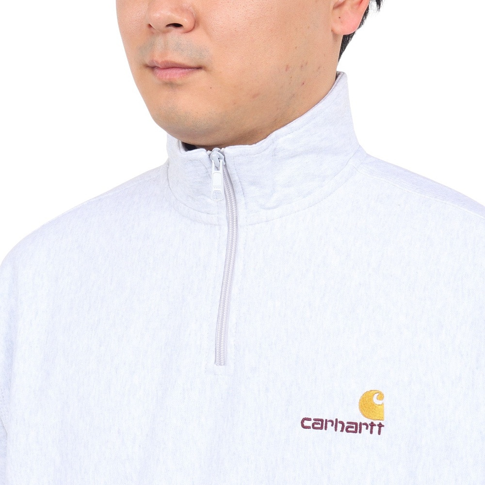 カーハート（CARHARTT）（メンズ）ハーフジップ AMERICANSCRIPT スウェットシャツ I027014482XX23FW