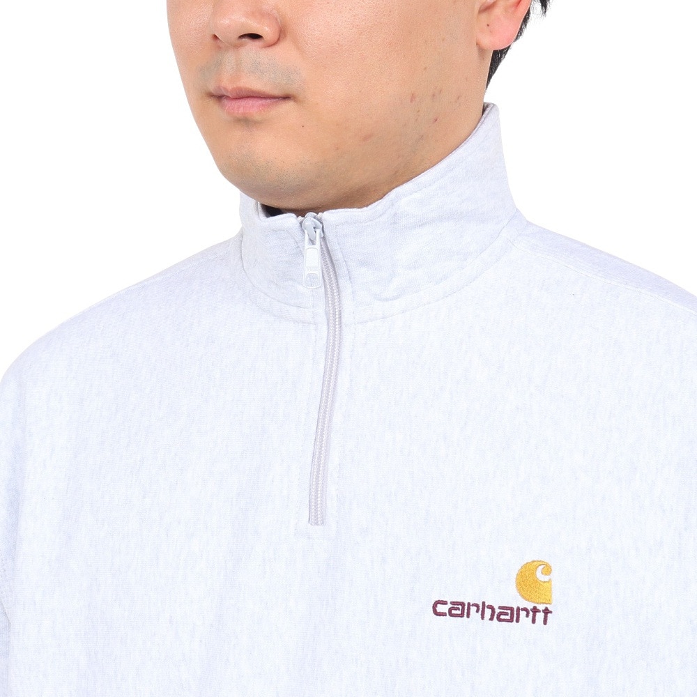 カーハート（CARHARTT）（メンズ）ハーフジップ AMERICANSCRIPT スウェットシャツ I027014482XX23FW