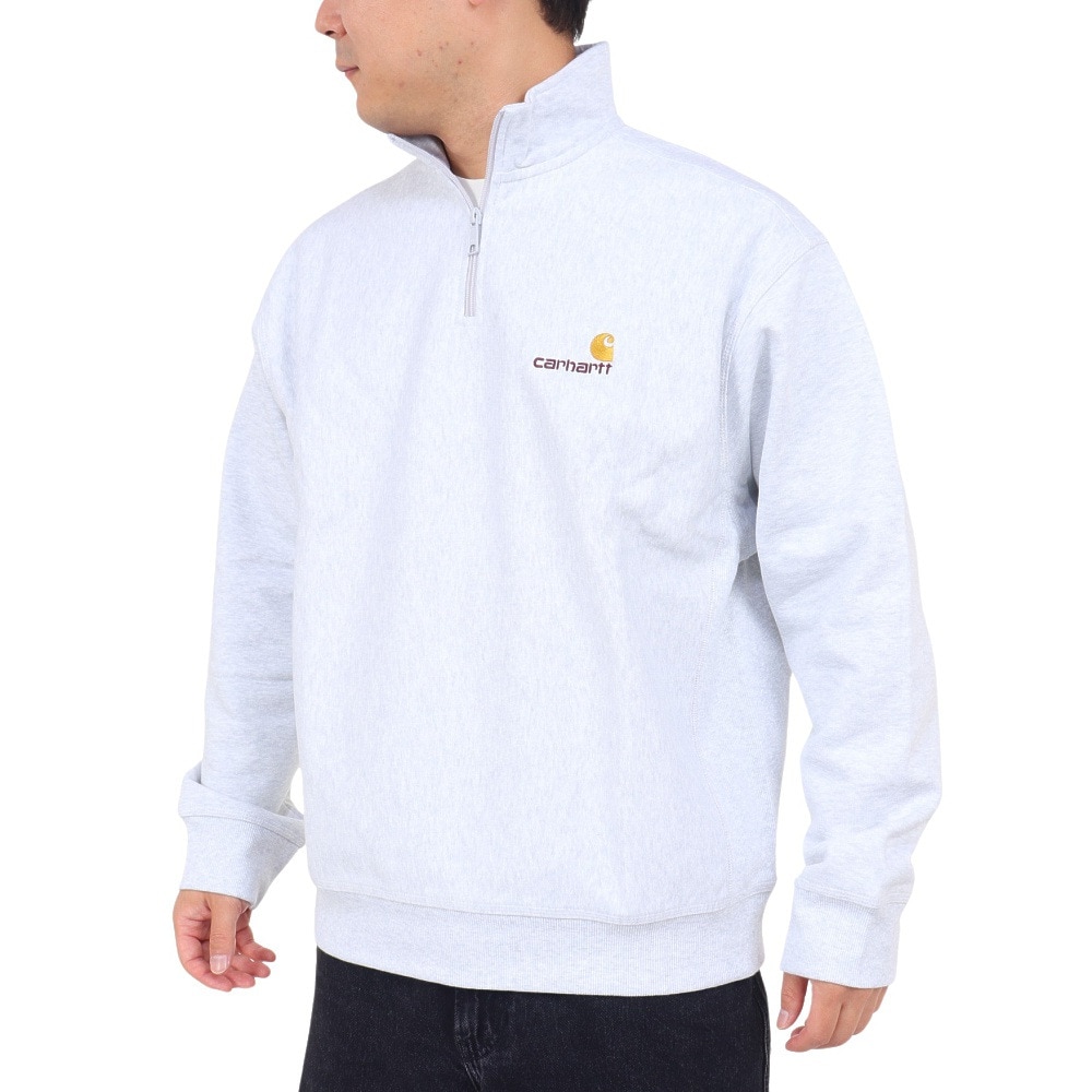 カーハート（CARHARTT）（メンズ）ハーフジップ AMERICANSCRIPT スウェットシャツ I027014482XX23FW