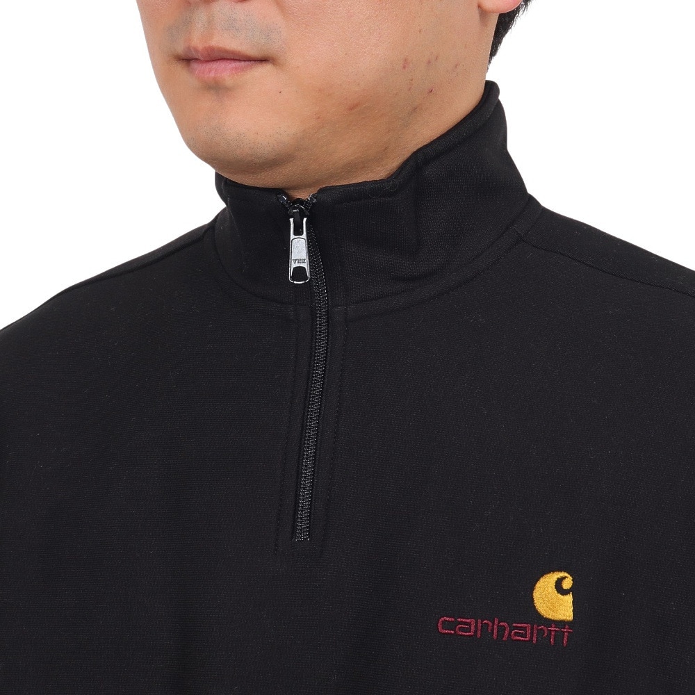 カーハート（CARHARTT）（メンズ）ハーフジップ AMERICANSCRIPT スウェットシャツ I02701489XX23FW