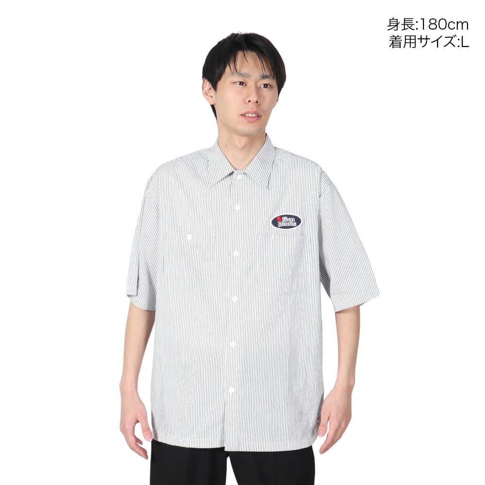 ベンデイビス（BEN DAVIS）（メンズ）ワッペン 半袖 ワークシャツ 24580028-NAV