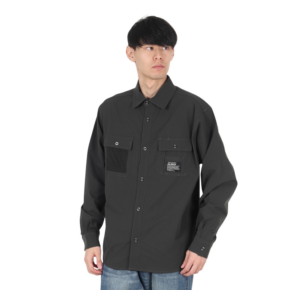 リーフ（REEF）（メンズ）バハ ロングスリーブシャツ RFWSM2430-C.GRY
