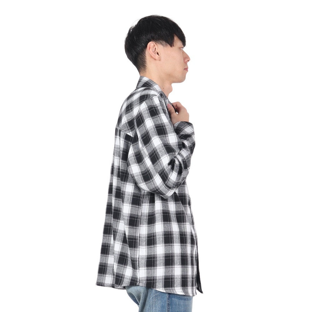 リーフ（REEF）（メンズ）フランネル ロングスリーブシャツ RFWSM2432-BLK