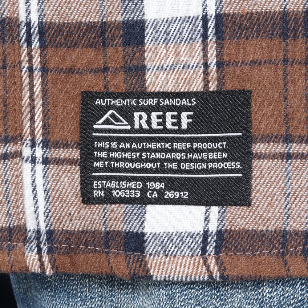 リーフ（REEF）（メンズ）フランネル ロングスリーブシャツ RFWSM2432-BRW