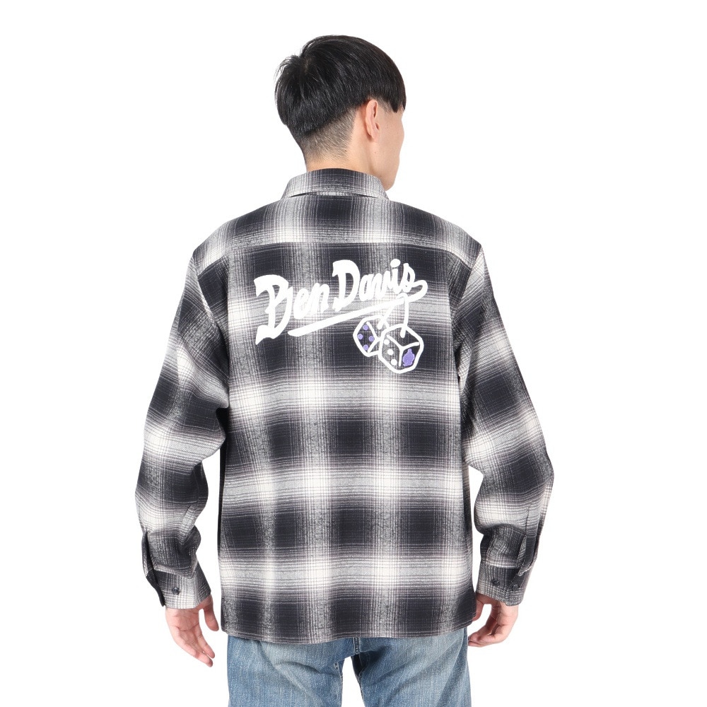 ベンデイビス（BEN DAVIS）（メンズ）EMBRO オンブレー 長袖シャツ 24780022-BLK