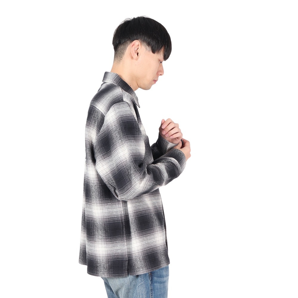 ベンデイビス（BEN DAVIS）（メンズ）EMBRO オンブレー 長袖シャツ 24780022-BLK
