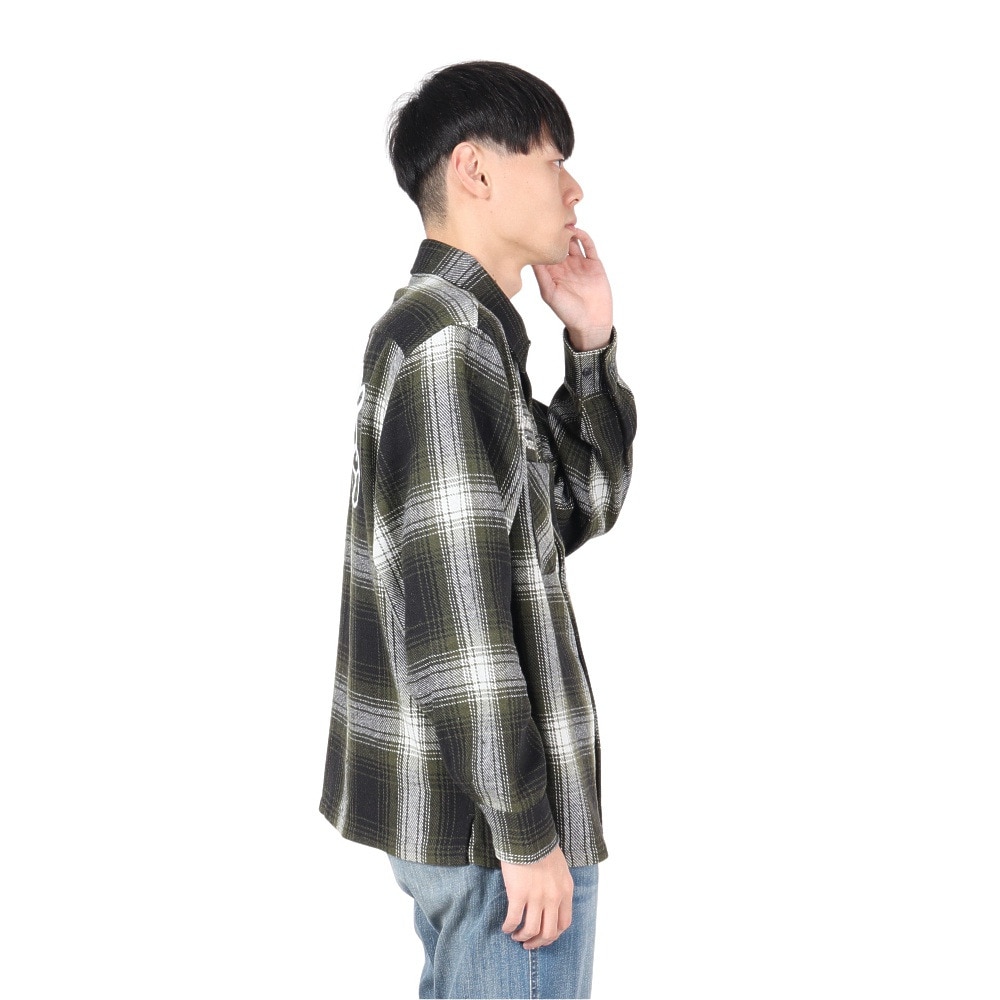 ベンデイビス（BEN DAVIS）（メンズ）EMBRO オンブレー 長袖シャツ 24780022-GRN