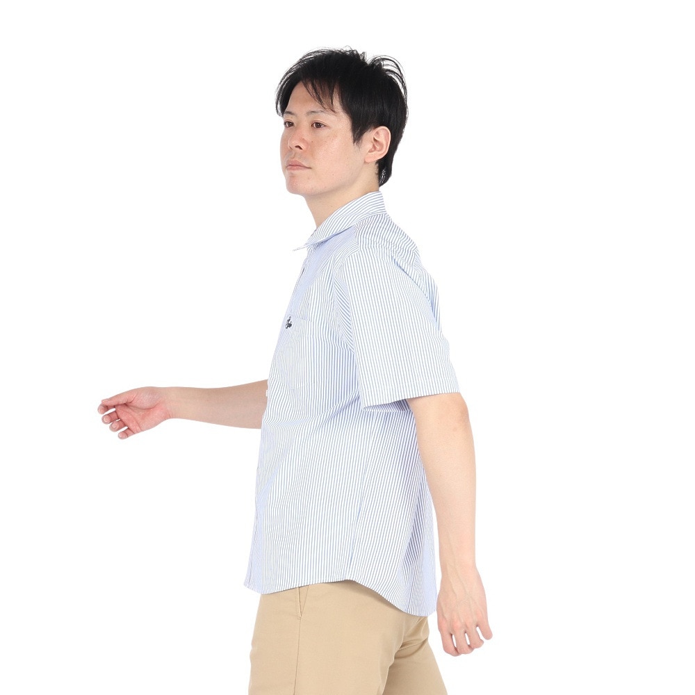 SPLR（SPLR）（メンズ）ストライプ 半袖シャツ 2511-18115-00820