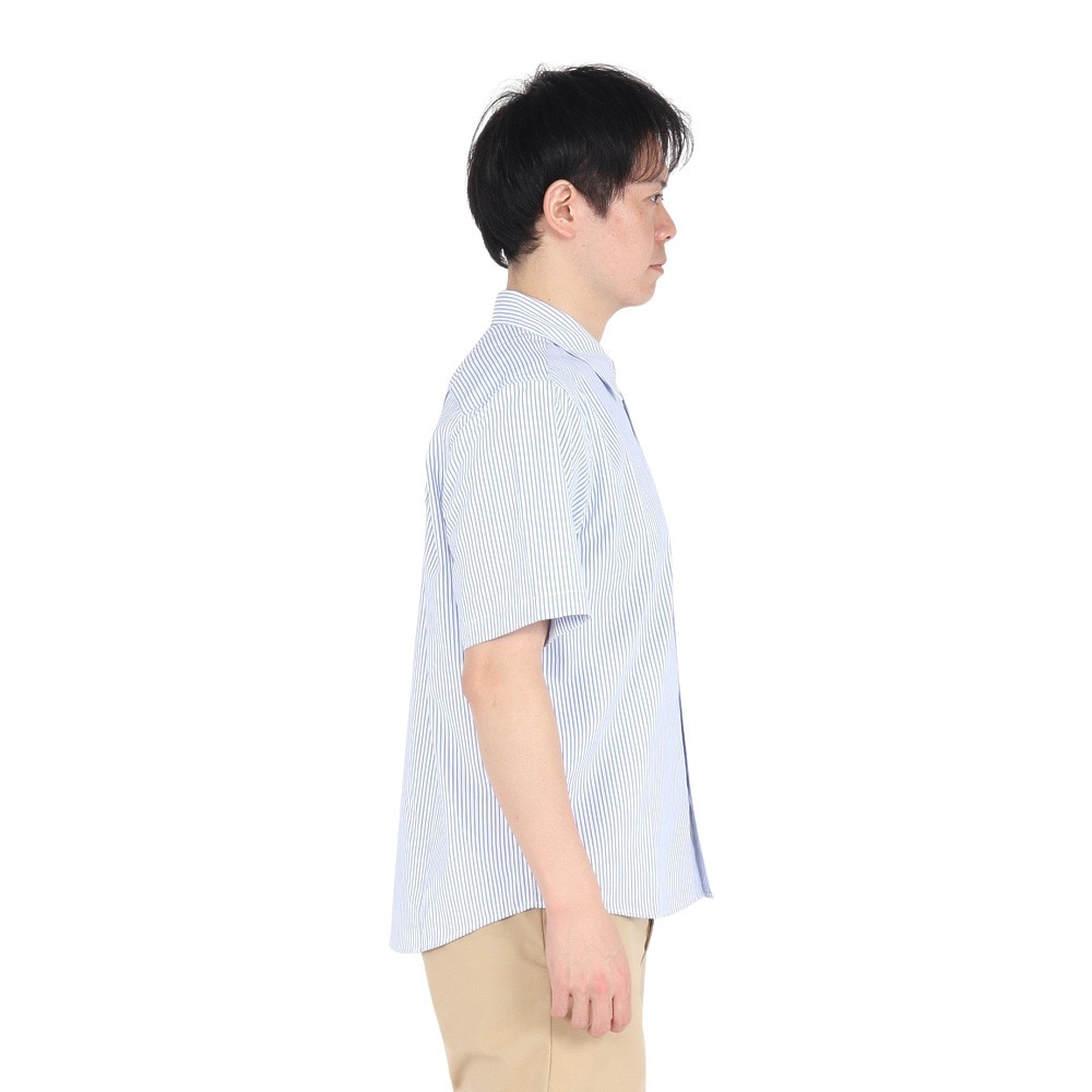 SPLR（SPLR）（メンズ）ストライプ 半袖シャツ 2511-18115-00820