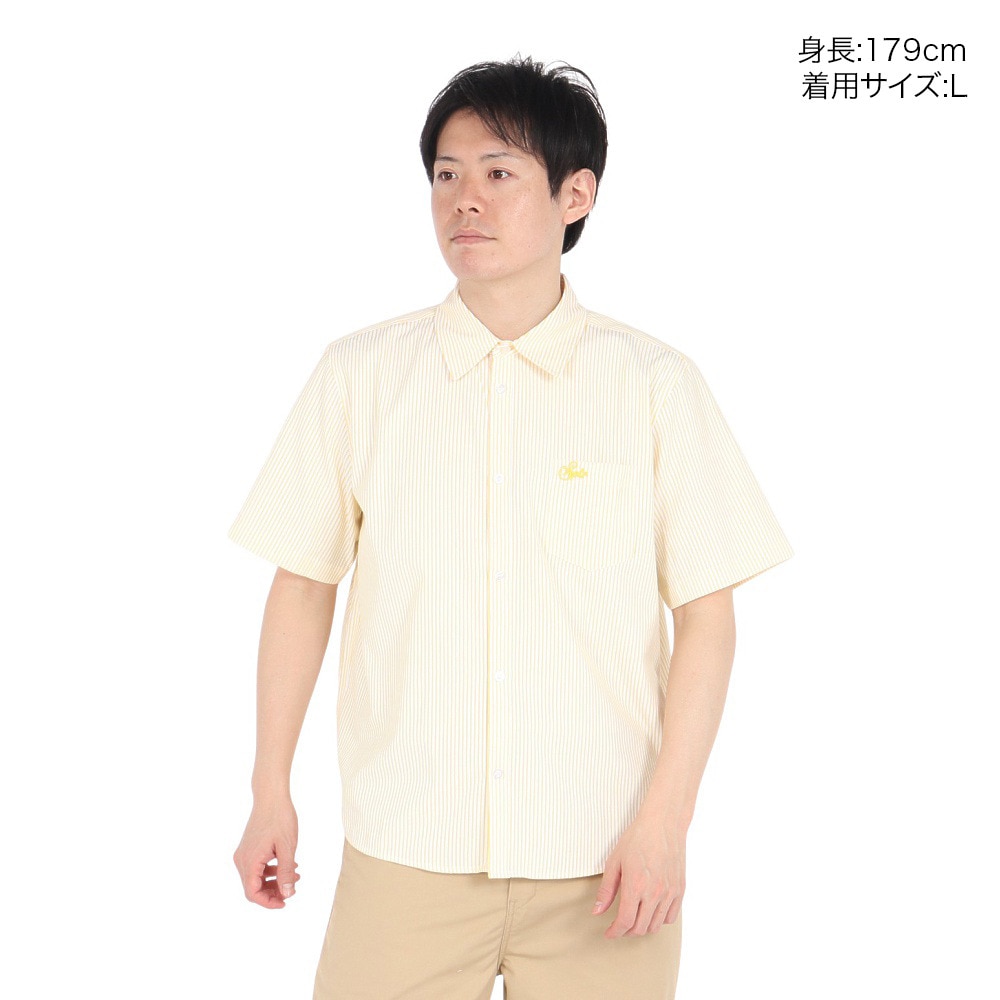 SPLR（SPLR）（メンズ）ストライプ 半袖シャツ 2511-18115-00843