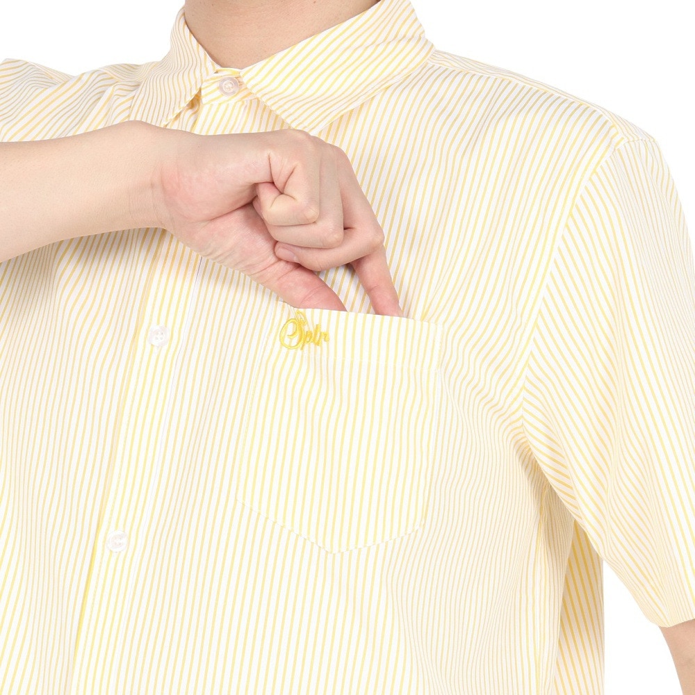 SPLR（SPLR）（メンズ）ストライプ 半袖シャツ 2511-18115-00843