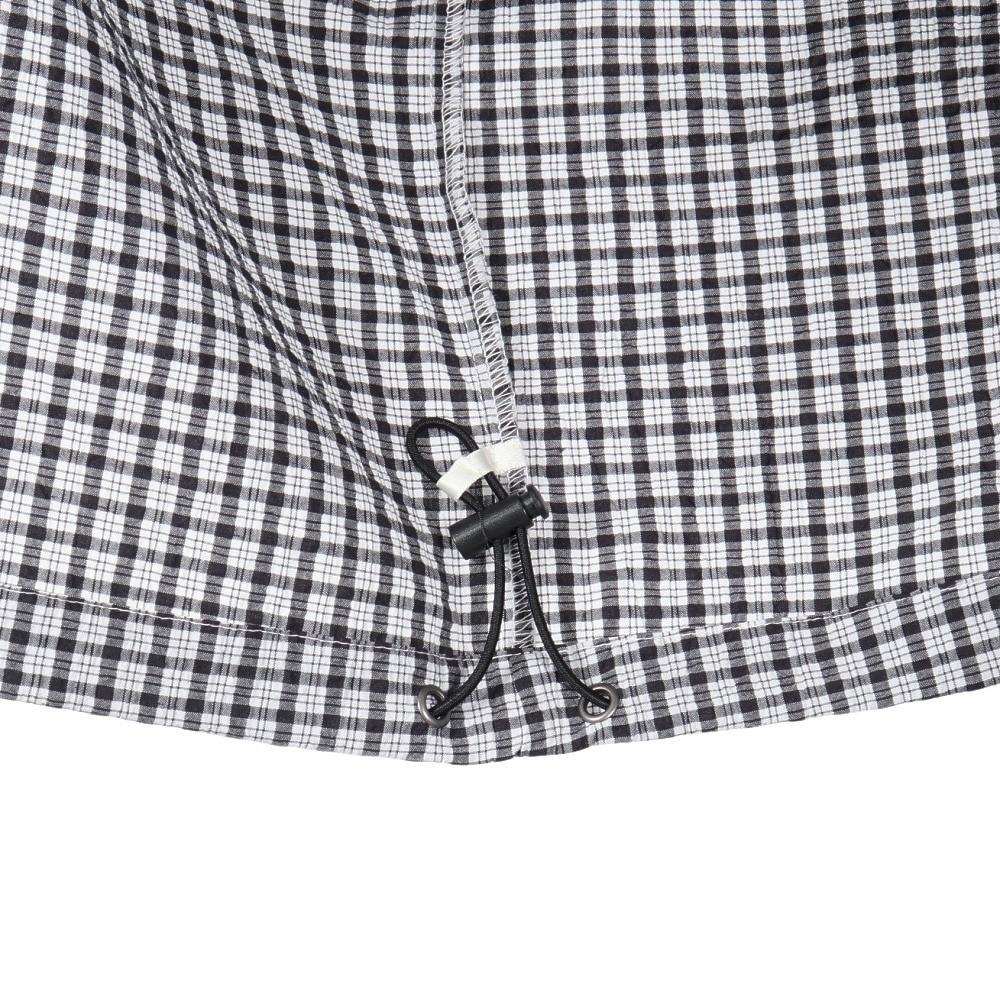 PLES MAKERS（PLES MAKERS）（メンズ）シアサッカーチェック 半袖シャツ 25555000-BLK