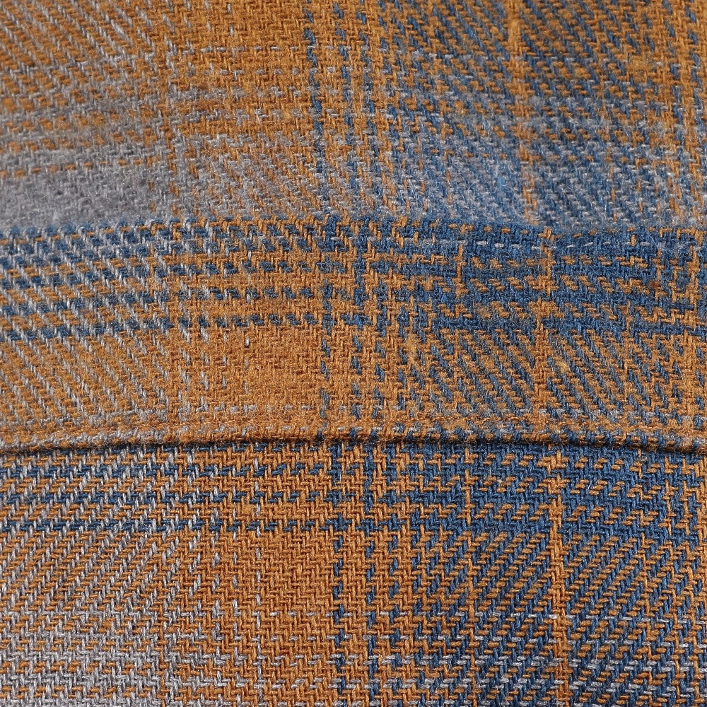 ベンデイビス（BEN DAVIS）（メンズ）オンブレ チェック 刺繍 長袖シャツ 25780021-YEL
