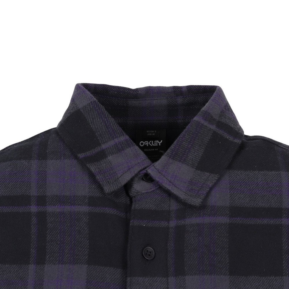 PODIUM PLAID 長袖 フランネルシャツ FOA402573-9QX 5