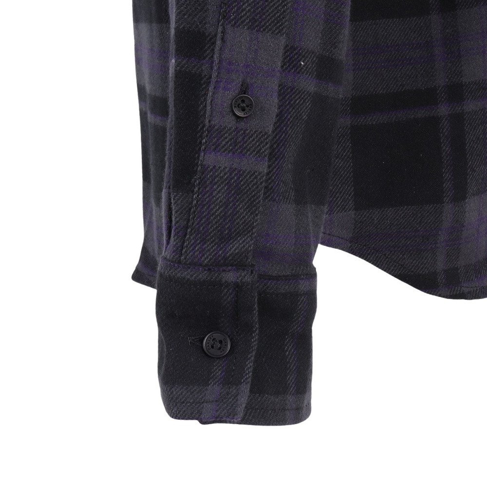 PODIUM PLAID 長袖 フランネルシャツ FOA402573-9QX 6