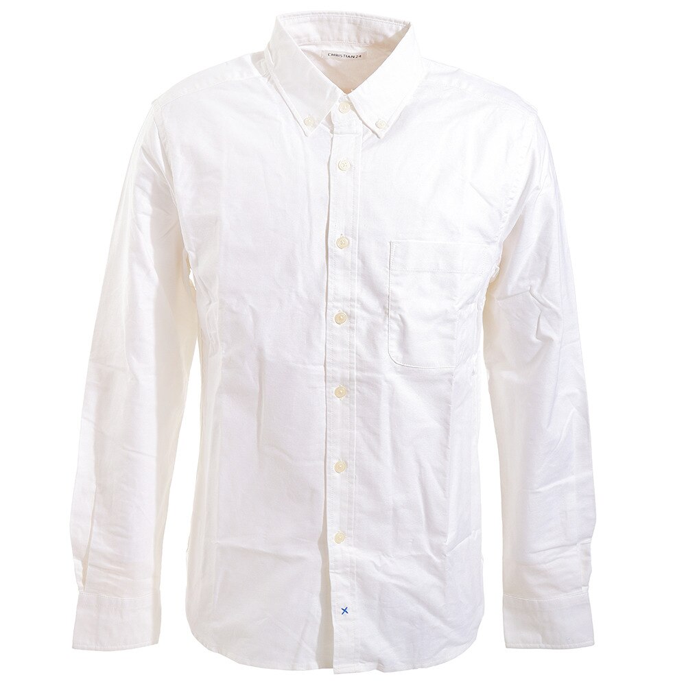 OXベーシック長袖シャツ CH3BS9007 WHT オンライン価格