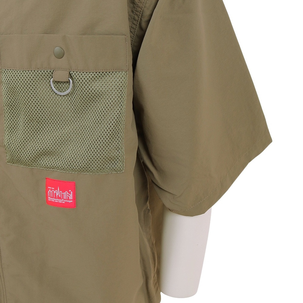 マンハッタンポーテージ（ManhattanPortage）（メンズ）半袖シャツ メンズ Stand 23SS-MP-M516 KHK