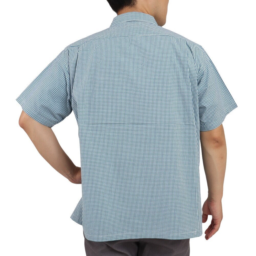 エクストララージ（XLARGE）（メンズ）GINGHAM CHECK 半袖シャツ 101222014008-GREEN