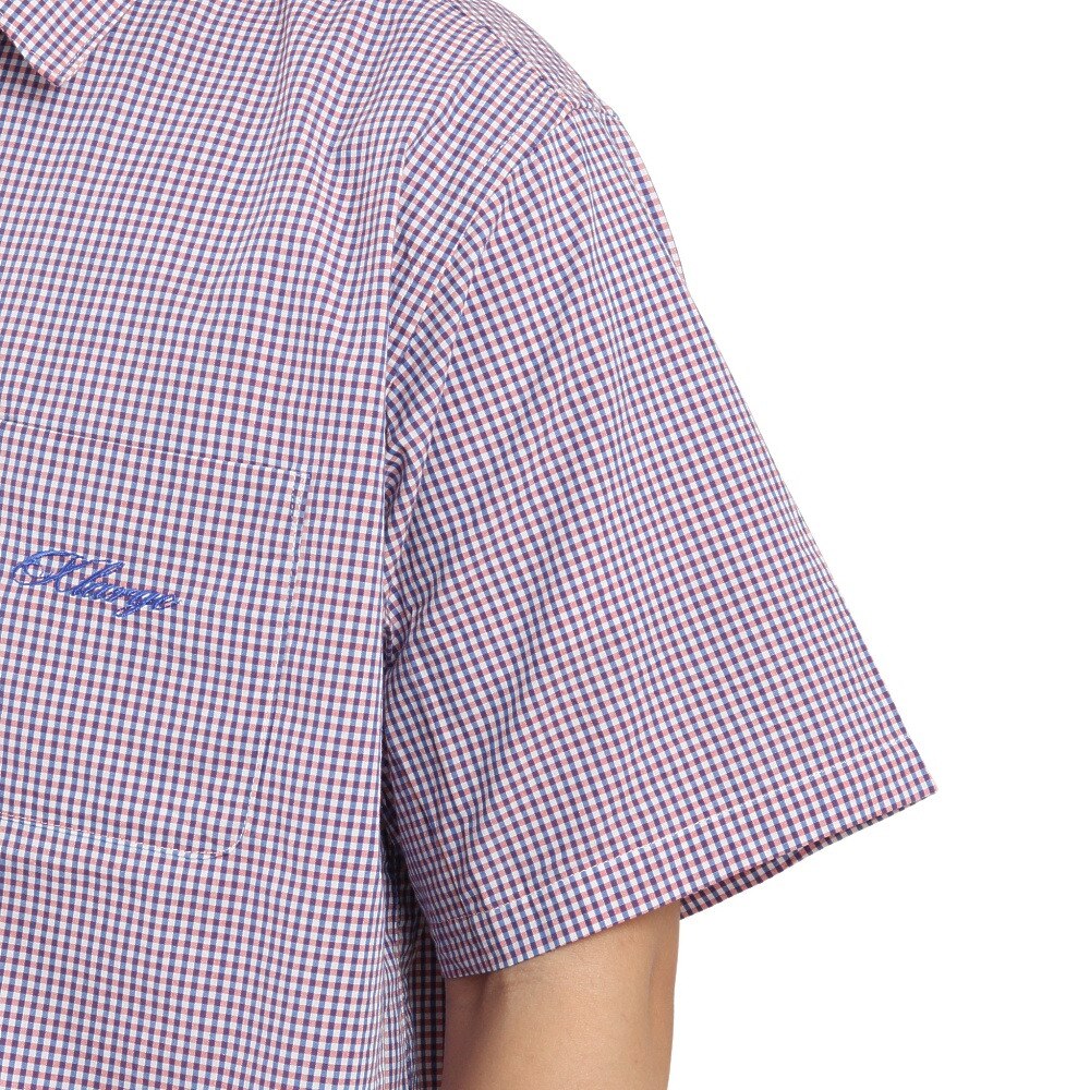エクストララージ（XLARGE）（メンズ）GINGHAM CHECK 半袖シャツ 101222014008-PINK