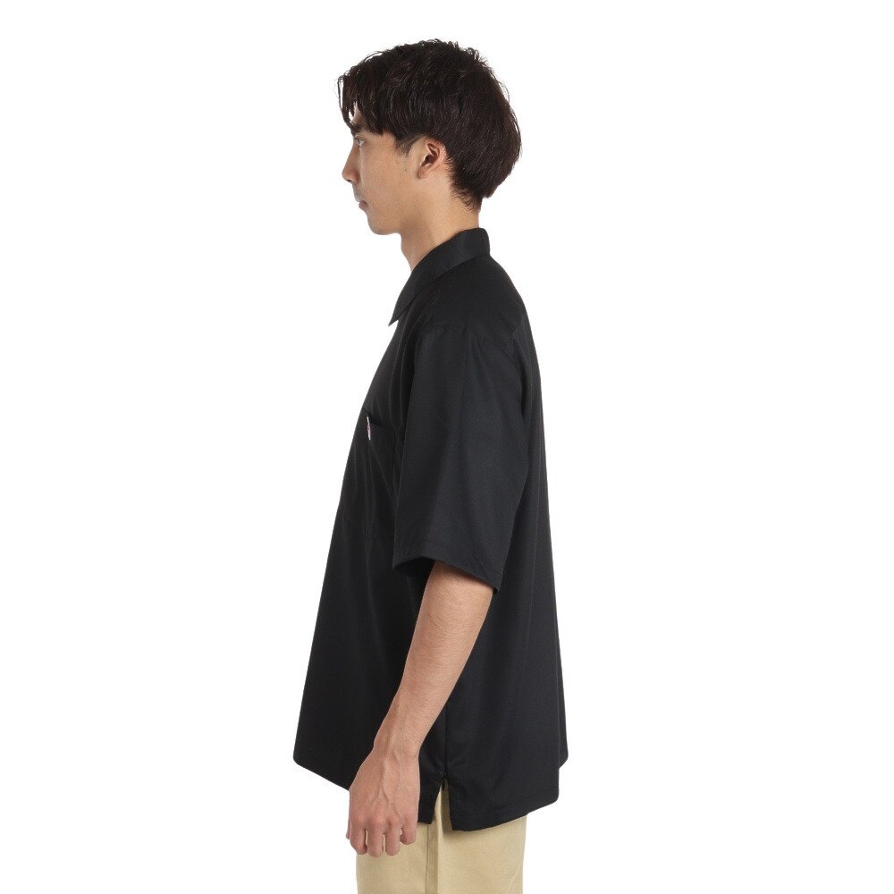 BEN DAVIS（メンズ）半袖シャツ メンズ ハーフジップ 23580030-BLK