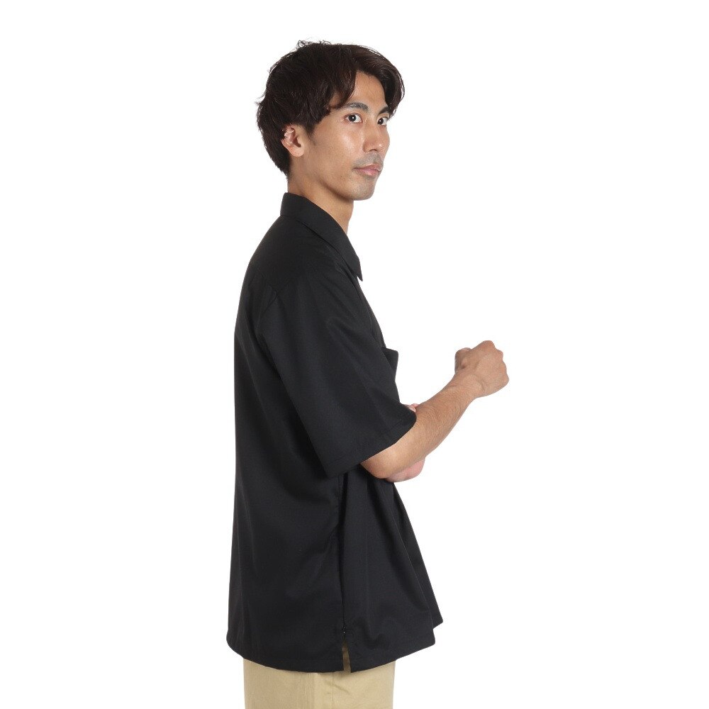 BEN DAVIS（メンズ）半袖シャツ メンズ ハーフジップ 23580030-BLK