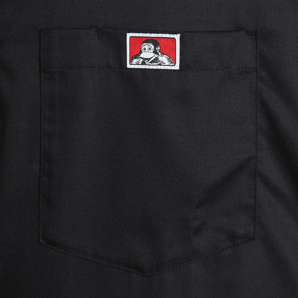 BEN DAVIS（メンズ）半袖シャツ メンズ ハーフジップ 23580030-BLK