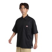 BEN DAVIS(メンズ)半袖シャツ メンズ ハーフジップ 23580030-BLK